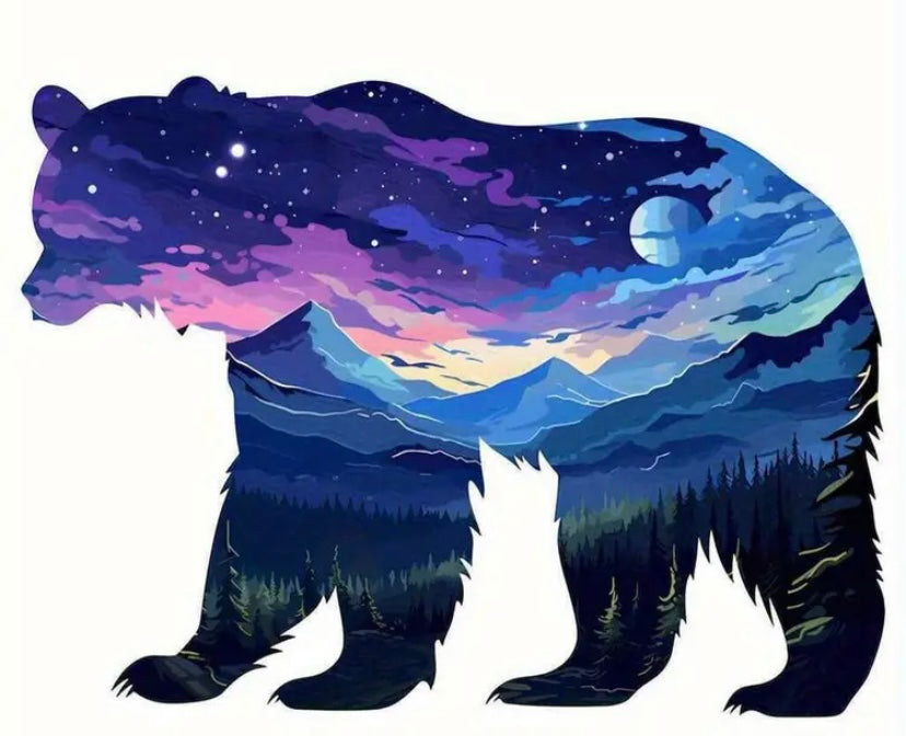 Bear Nighttime Landscape